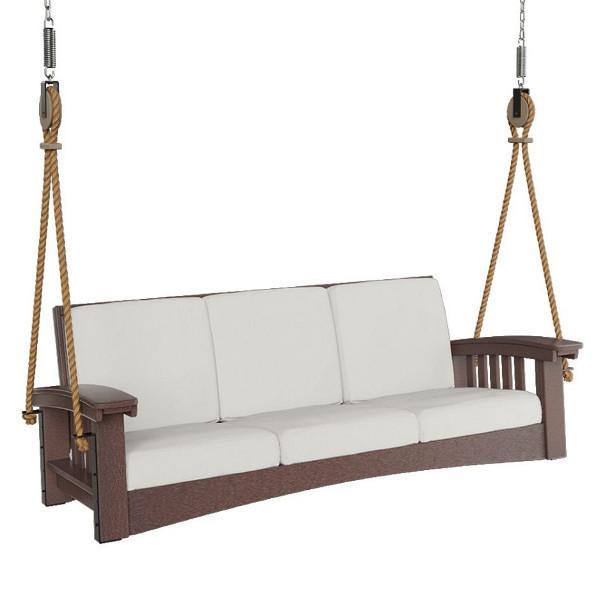 Mission Sofa Rope Swing - Indoor/Outdoor Hanging Chair for Relaxation - Perfect for Backyard, Patio, or Living Room