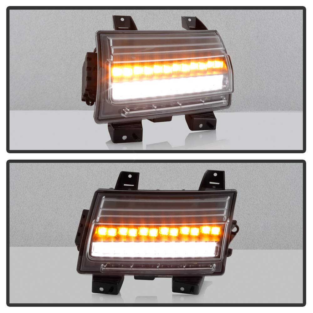 ACANII LED Parking Sequential Turn Signal Lights for 2018-2022 Jeep Wrangler JL - Black Halogen Upgrade Bulbs - Enhanced Visibility & Style for Off-Road Adventures