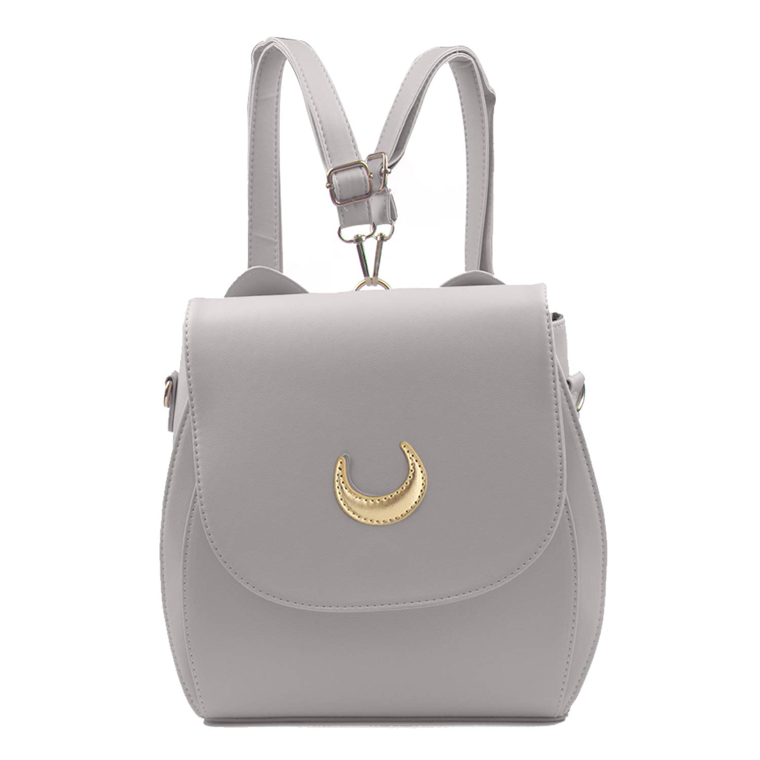 Oweisong Women's Cute Cat Anime Backpack - Fashion Sparkling Moon Sailor Shoulder Bag & Satchel Purse for Cosplay, School, Travel and Daily Use