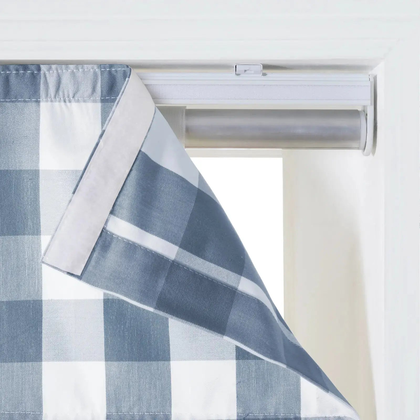 Celia Patterned Cordless Roman Shade Window Treatment - Blackout Fabric for Bedroom & Living Room Privacy & Light Control