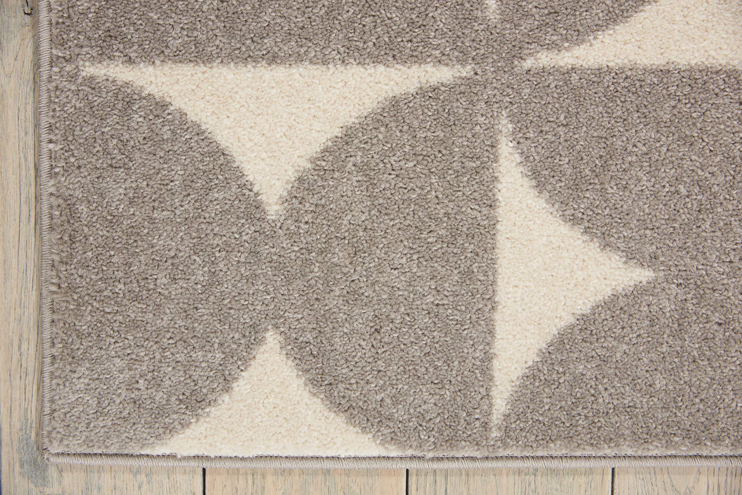 Nourison Harper Geometric Grey 8' x 10' Area Rug - Easy to Clean, Non-Shedding, Stain Resistant for Bedroom, Living Room, Dining Room & Kitchen | Perfect for High Traffic Areas & Home Decor (8x10)