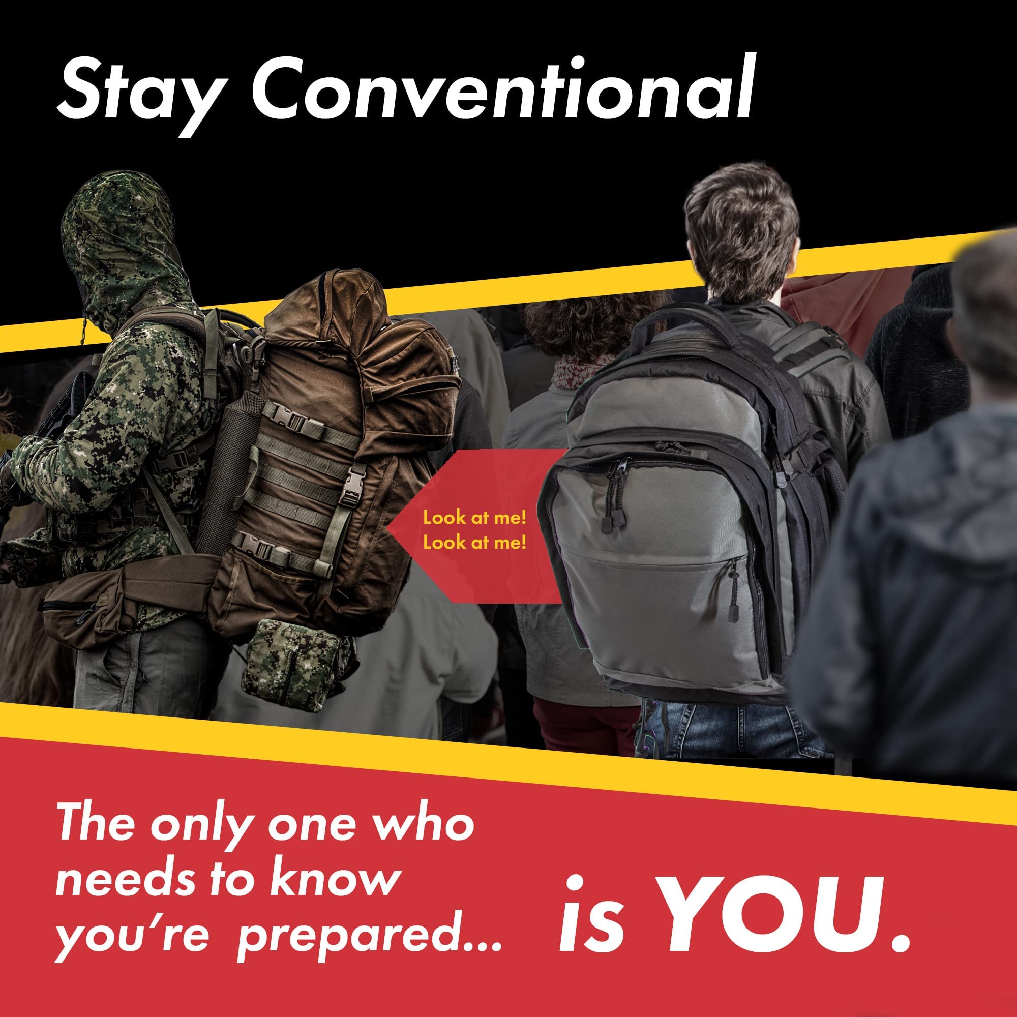 1 Person Bug Out Bag Survival Kit - Premium Emergency Supplies for Outdoor Adventures, Camping & Hiking by Emergency Zone