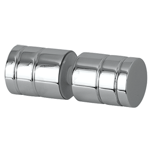 25mm x 30mm Round Shower Door Knob - Polished Chrome Finish for Bathroom & Shower Enclosure Hardware Upgrade