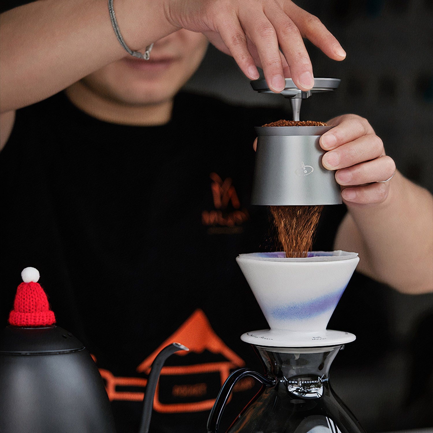Premium 58MM Stainless Steel Magnetic Dosing Cup - Accurate Measuring Tool for Coffee, Tea, Protein Powder & Kitchen Ingredients | Perfect for Home Baristas, Bakers & Fitness Enthusiasts