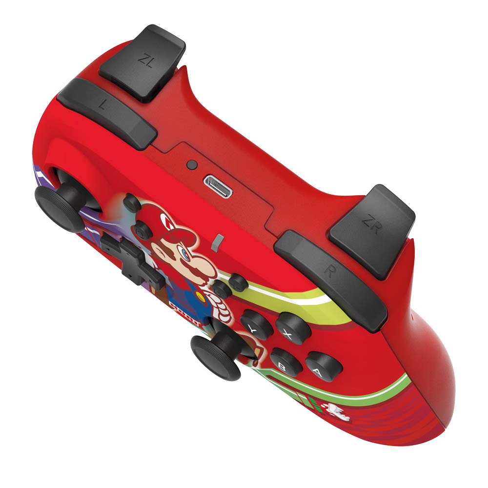 Official Nintendo Switch Wireless HORIPAD Controller - Super Mario Edition - Licensed by Nintendo for Switch/Switch OLED - Perfect for Gaming, Multiplayer & Family Fun
