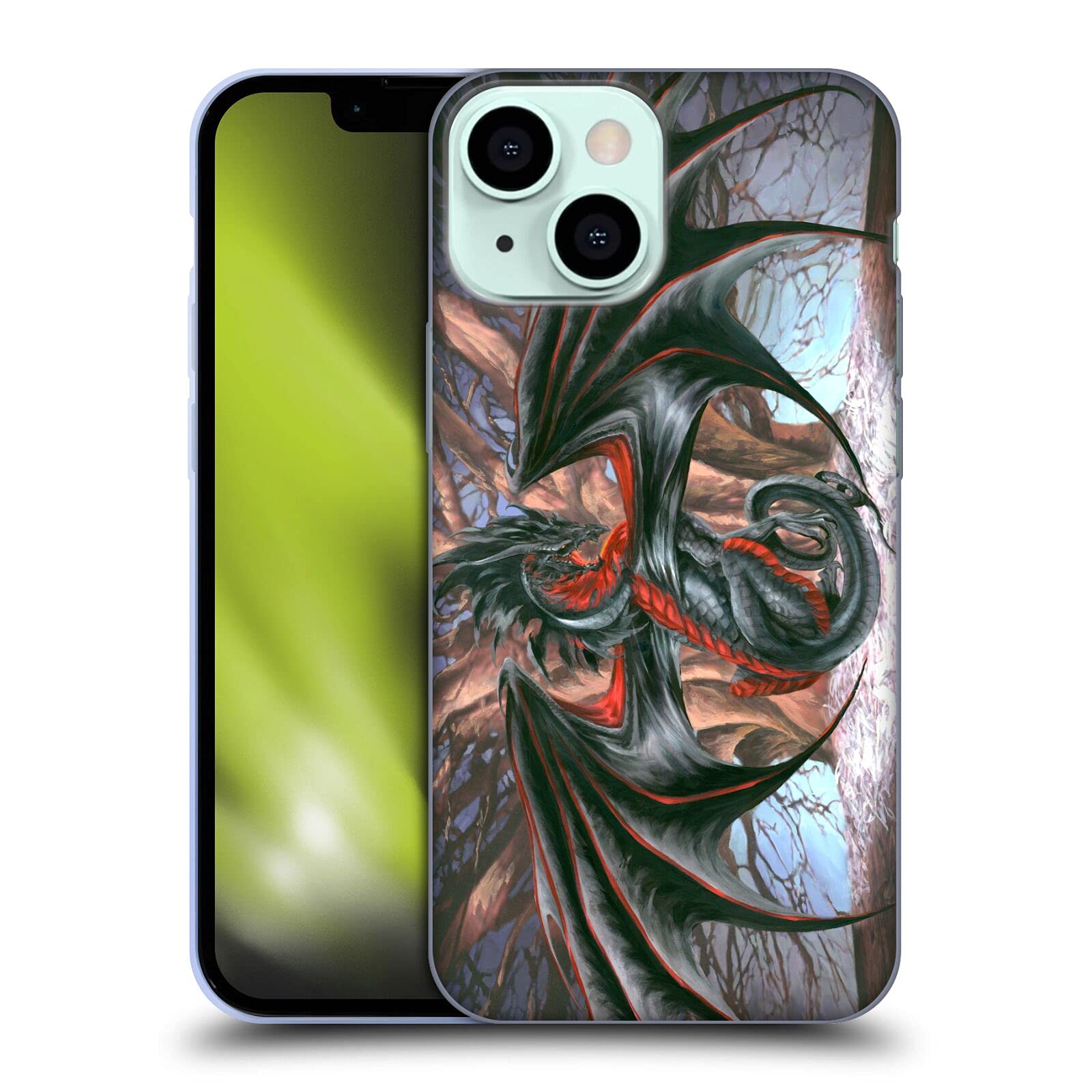 Officially Licensed Ruth Thompson Malice Dragons Soft Gel Case for Apple iPhone 13 Mini - Durable Protective Cover with Unique Artwork, Perfect for Everyday Use & Gaming Enthusiasts