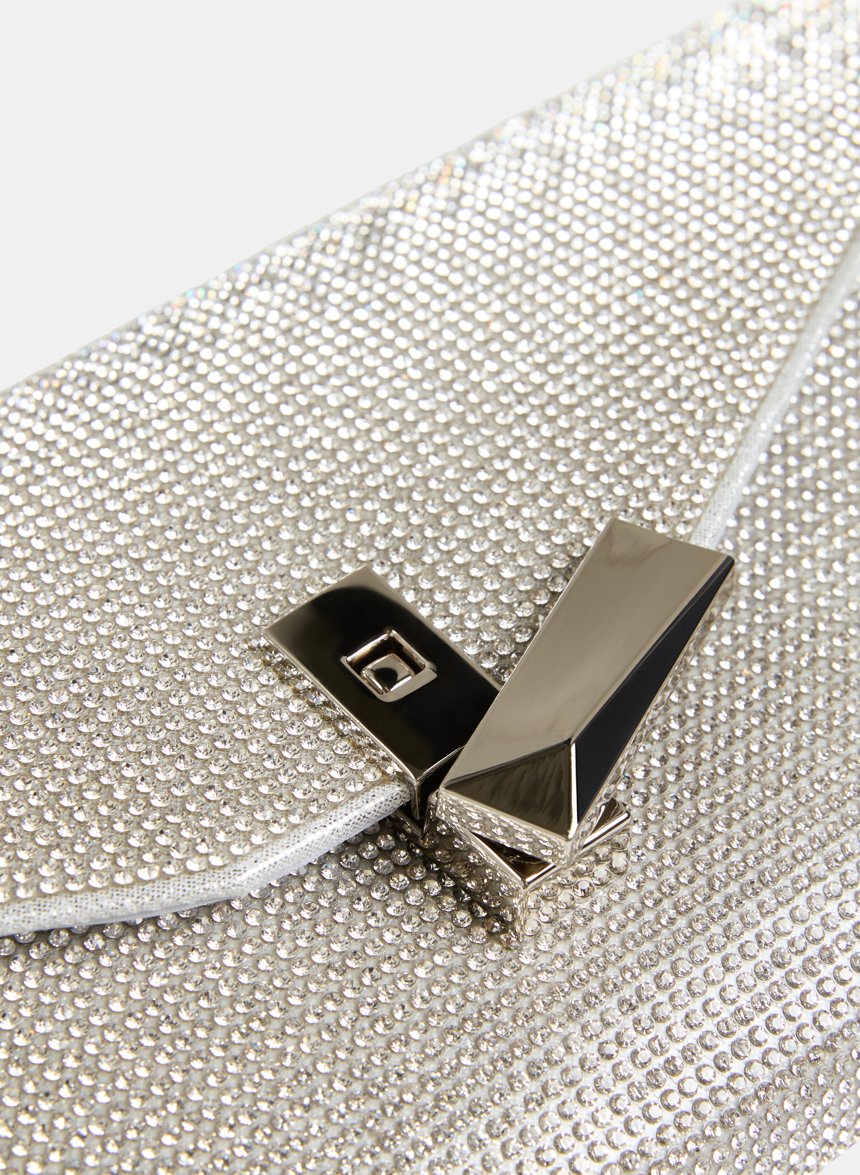 Elegant Crystal Rectangular Clutch Purse for Women - Sparkling Evening Bag for Parties, Weddings & Special Occasions