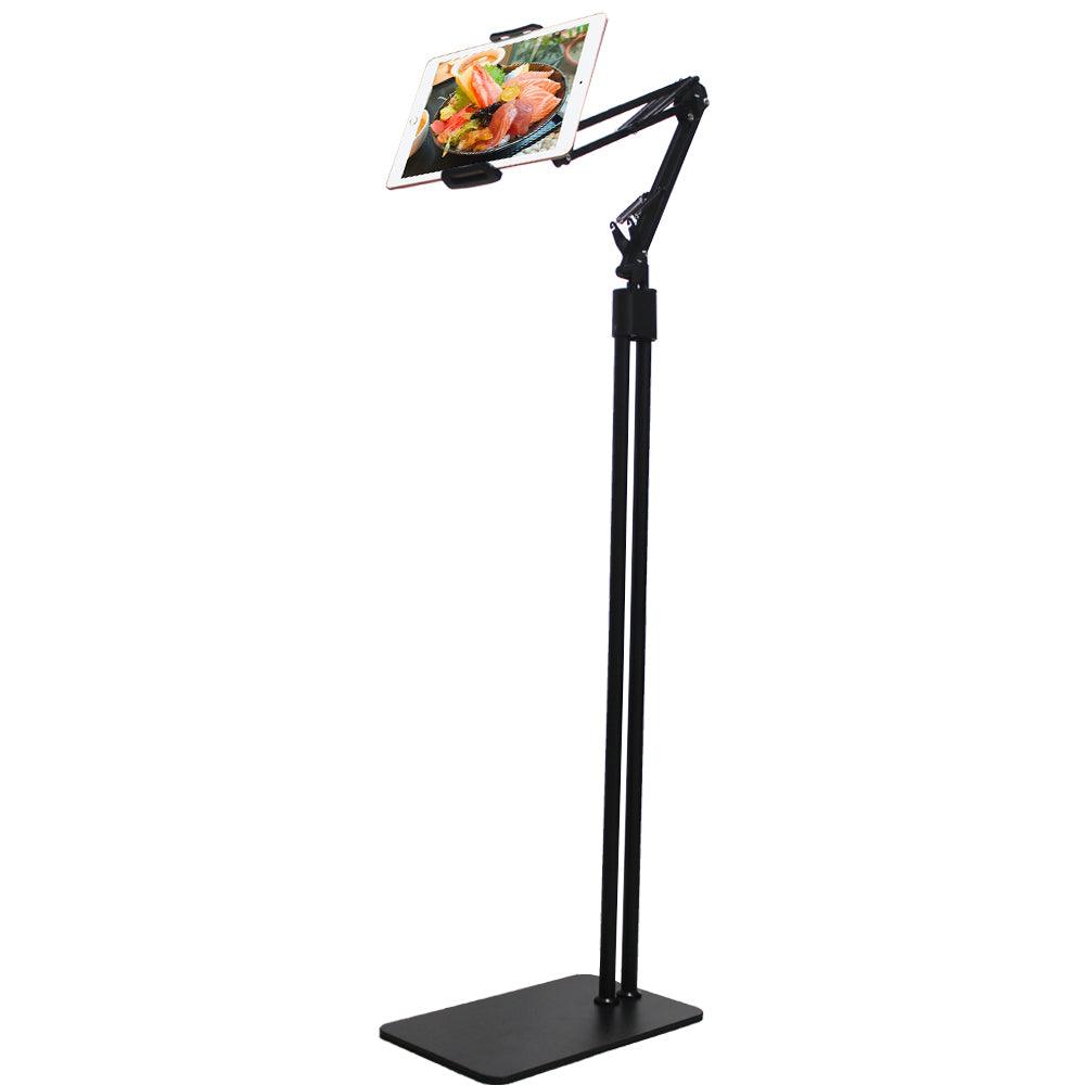 Universal Adjustable Floor Stand Holder for Mobile Phones & Tablets - Perfect for Home, Office, and Studio Use