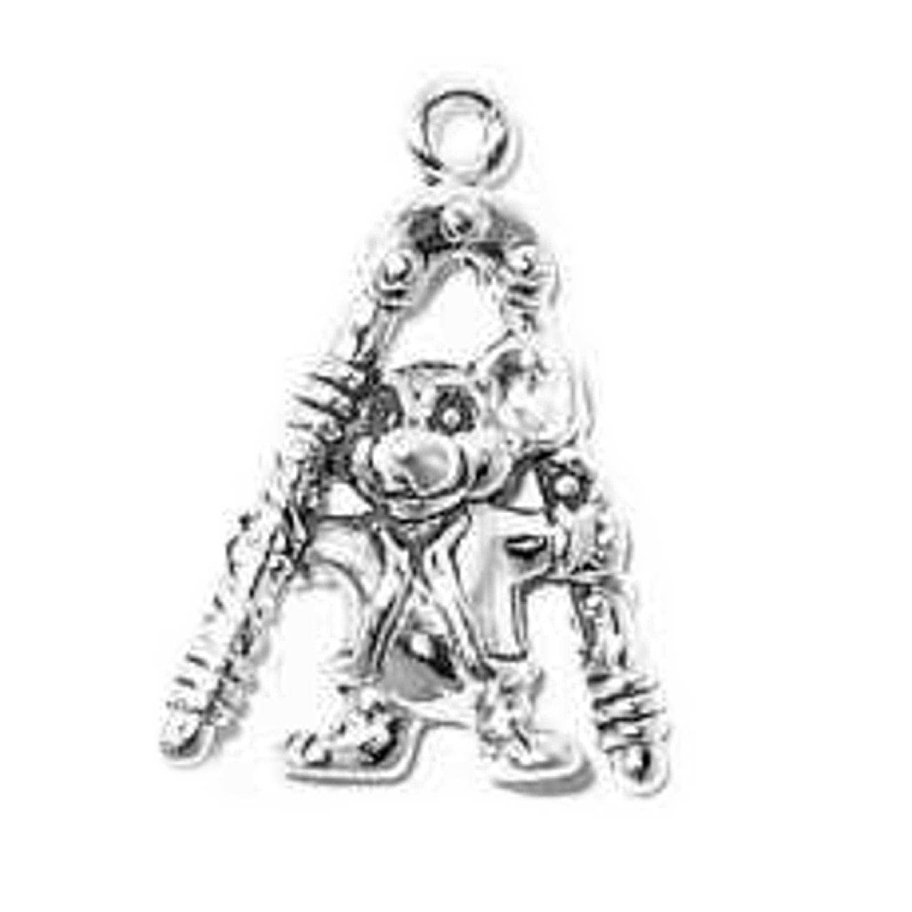 Sterling Silver 1.5mm Box Chain Necklace with 3D Mouse Holding Nutcracker Pendant - Unisex Jewelry for Men & Women - Perfect for Christmas Gifts, Holiday Parties, and Unique Fashion Statements