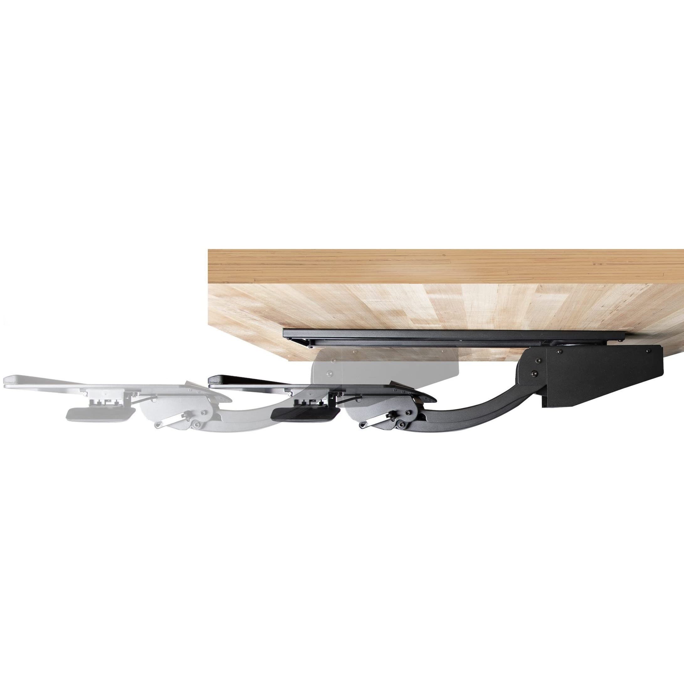 StarTech.com Under Desk Keyboard Tray - Full Motion & Height Adjustable Ergonomic Keyboard and Mouse Platform (10