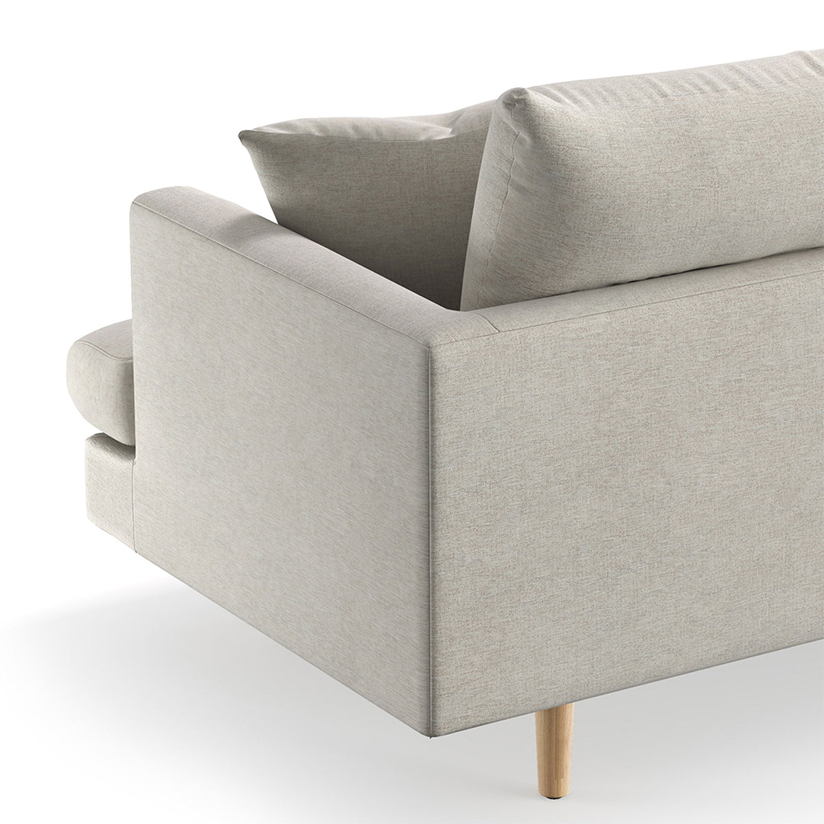 Byron Fabric 3-Seater Sofa - Comfortable Modern Living Room Couch for Small Spaces | Perfect for Apartments, Dorms & Cozy Homes