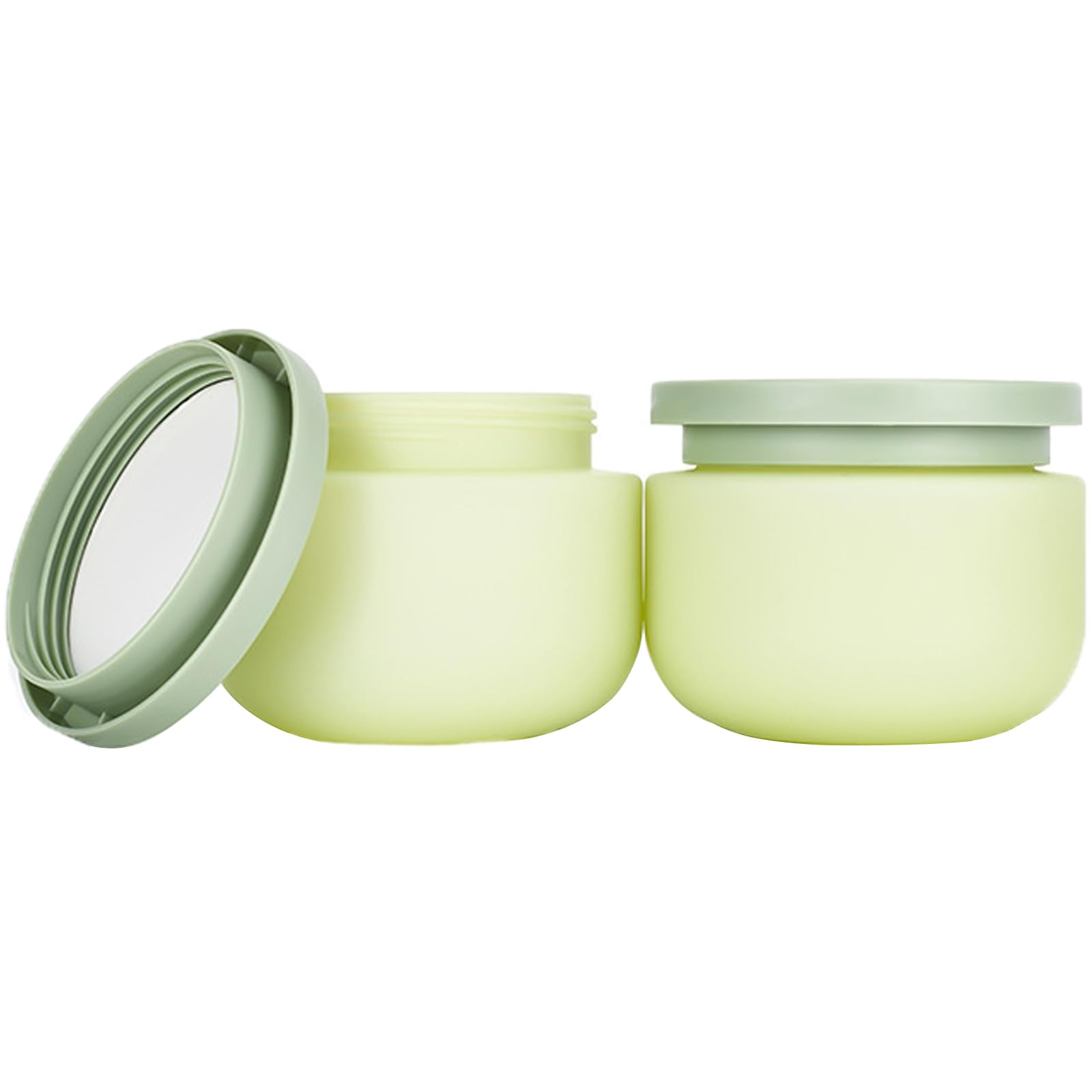 Qeuly 8.8 Oz Plastic Jars with Lids - 2 Pack Airtight Cosmetic Containers for Cream, Body Butter, Bath Salts & Sugar Scrubs | Leakproof Storage for Gels, Slime & Rhinestones | Perfect for DIY Beauty, Skincare & Craft Organization