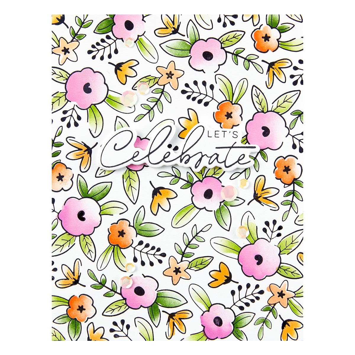 Spellbinders Floral Celebration Metal Press Plate for Card Making, Scrapbooking & DIY Crafts – Perfect for Wedding Invitations, Greeting Cards & Home Decor