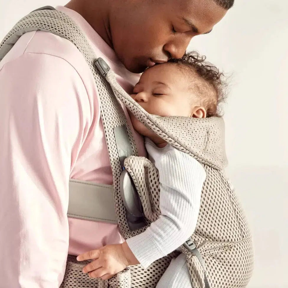 Baby Bjorn Baby Carrier Free - Grey Beige | Ergonomic Infant Carrier for Hands-Free Parenting | Perfect for Hiking, Shopping & Travel