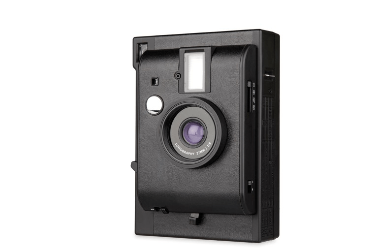 Lomography Lomo Instant Camera (Black) - Vintage Style Instant Film Camera with Built-in Flash - Perfect for Travel, Parties & Creative Photography