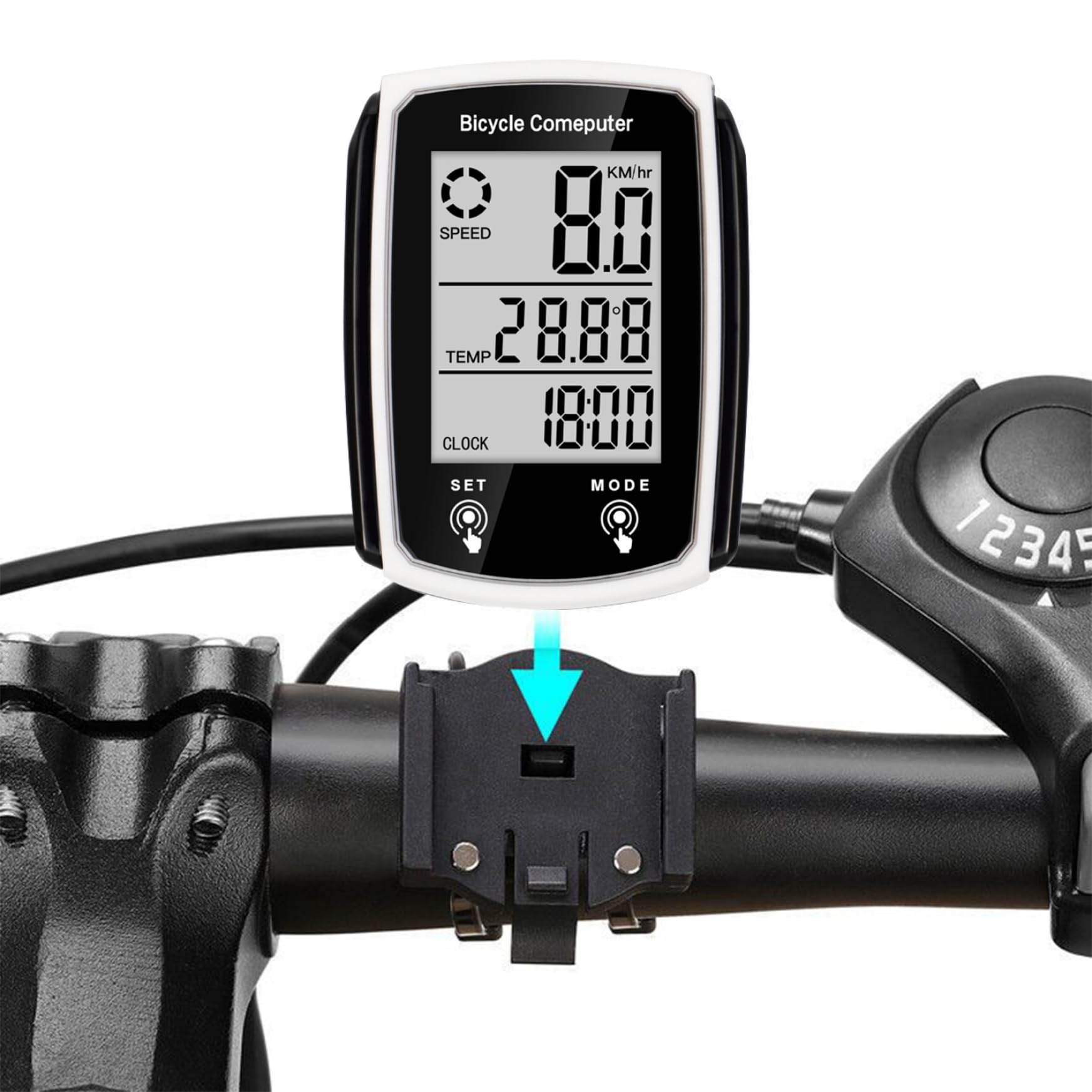 **Waterproof Wireless Bike Speedometer with LCD Backlight & GPS - Accurate Cycle Computer for Road Bikes & MTB - Perfect for Cycling, Commuting & Outdoor Adventures**