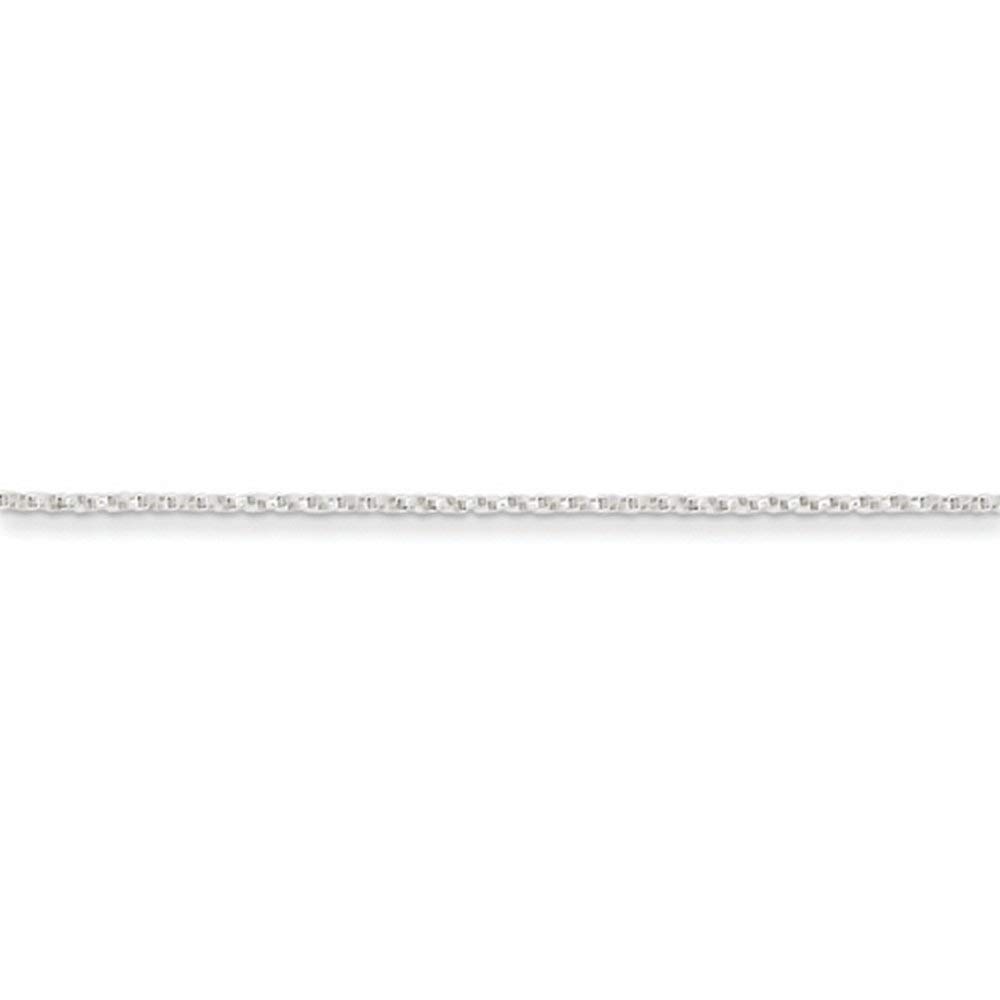 925 Sterling Silver 1.25mm Twisted Link Box Chain Necklace - 16 Inch Dainty Pendant Chain for Women - Elegant Fine Jewelry Gift for Her - Perfect for Everyday Wear, Special Occasions & Gift Giving