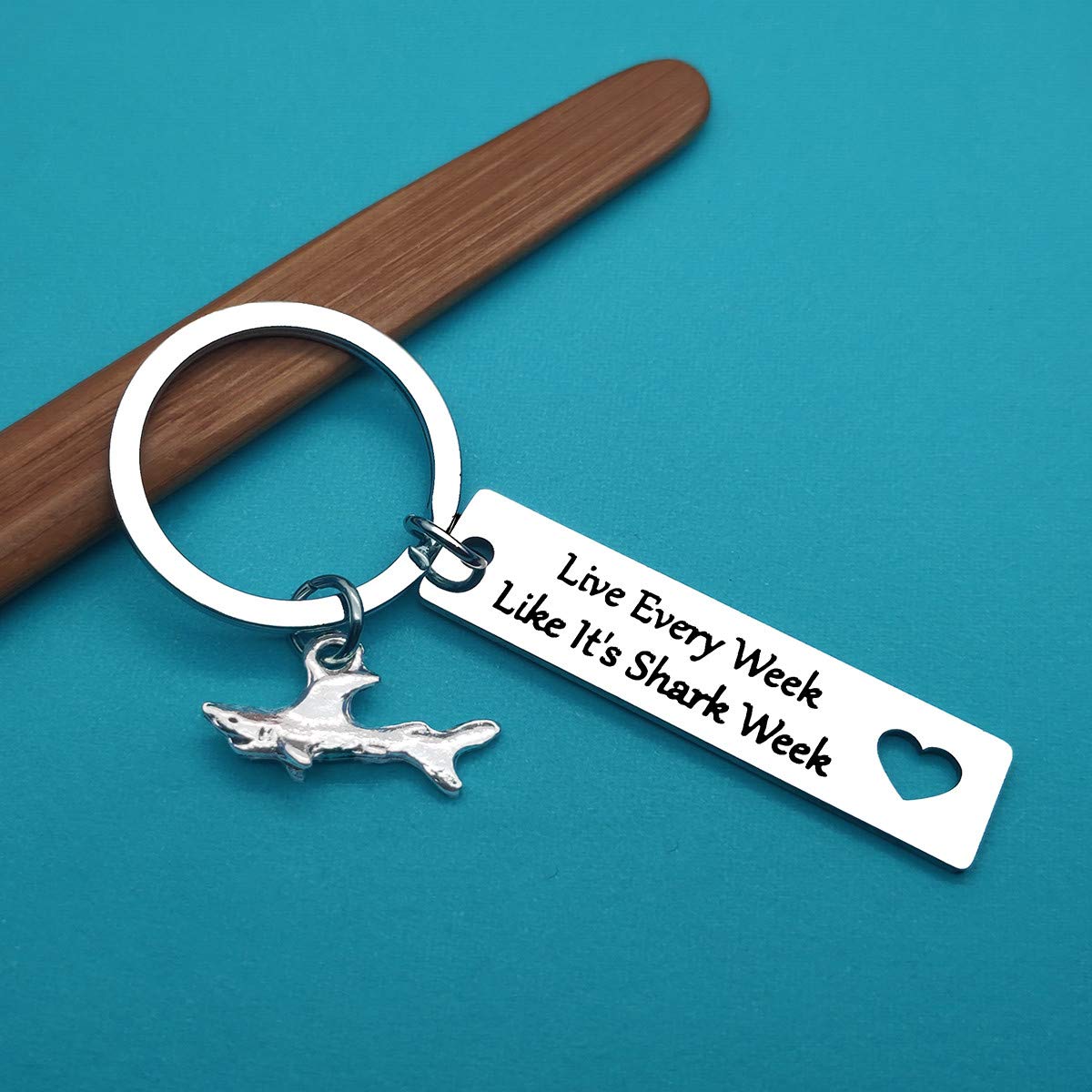 Shark Keychain - Perfect Shark Week Gifts for Him & Her | Shark Lover Accessories, Diver Gifts & Unique Shark Stuff | Great for Everyday Carry, Beach Trips & Marine Enthusiasts