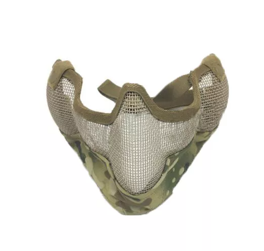 Paketac V2 Tactical Mask with Ear Protection - Military Grade Face Cover for Shooting, Hunting & Airsoft - Adjustable Comfort for Outdoor Sports & Safety Gear