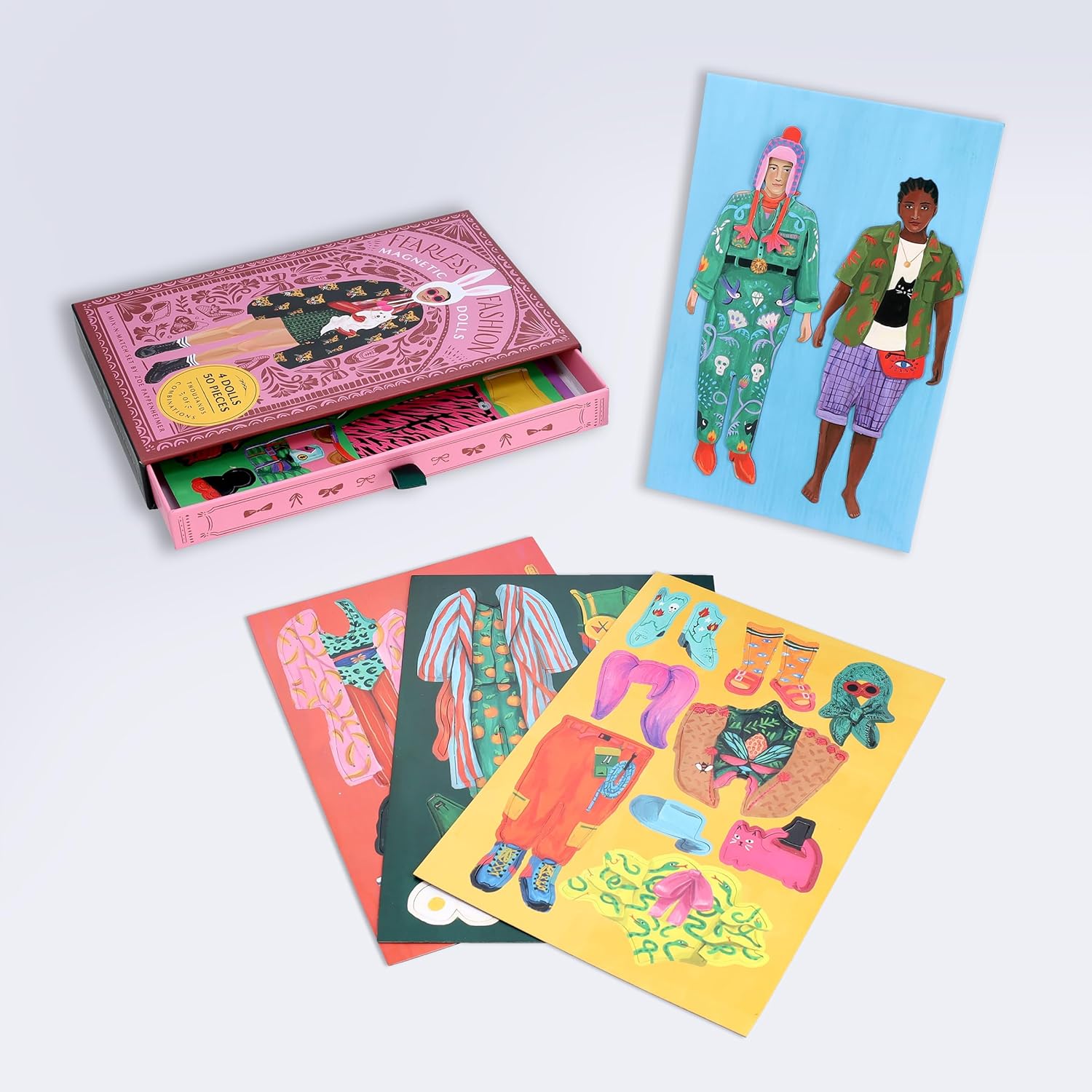 Fearless Fashion Magnetic Dolls - Mix & Match Dress Up Set for Kids | Creative Play & Pretend Fun