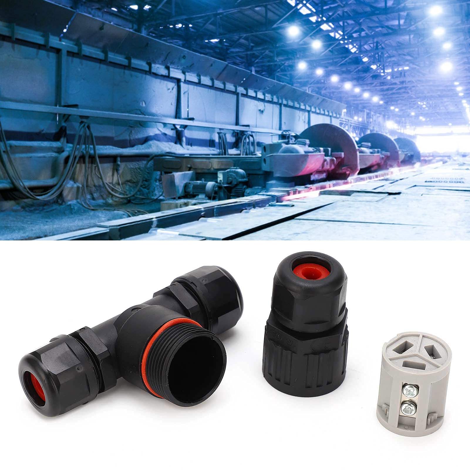 Waterproof Wire Connector - Easy to Install Wire-to-Wire Adapter for Outdoor & Underwater Lights - Lamp Accessories for Street Lights, Pool Lights & Marine Lighting - Safe, Durable & Non-Toxic Electrical Connector