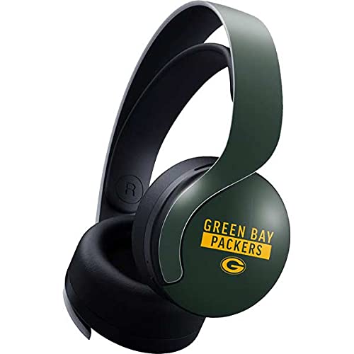 Official NFL Green Bay Packers Gaming Skin for PS5 Pulse 3D Wireless Headset - Premium Vinyl Decal Sticker with Anti-Scratch Protection (Green Performance Series) - Perfect for Gaming Setups, PS5 Accessories & Sports Fan Gifts