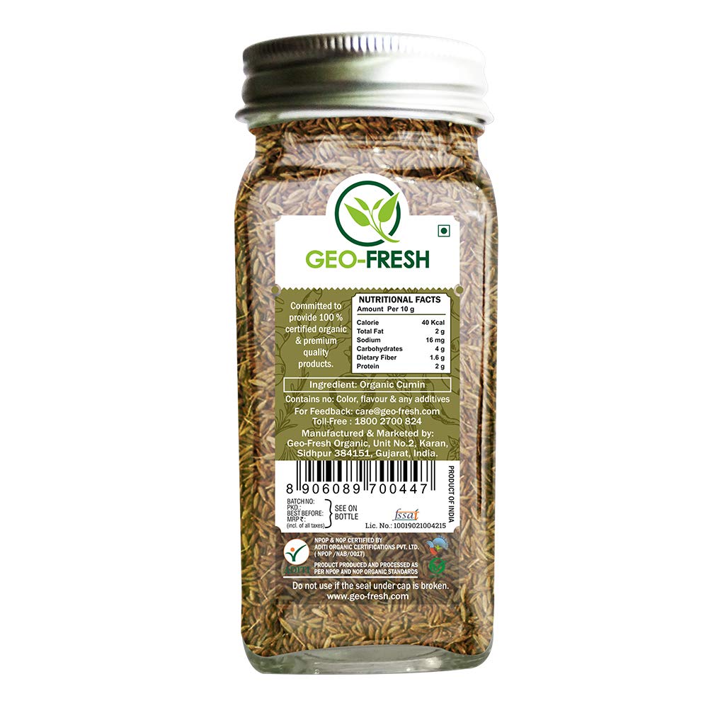 USDA Certified Organic Cayenne Powder & Cumin Whole Spice Combo (50g Each) - Perfect for Cooking, Seasoning & Healthy Recipes