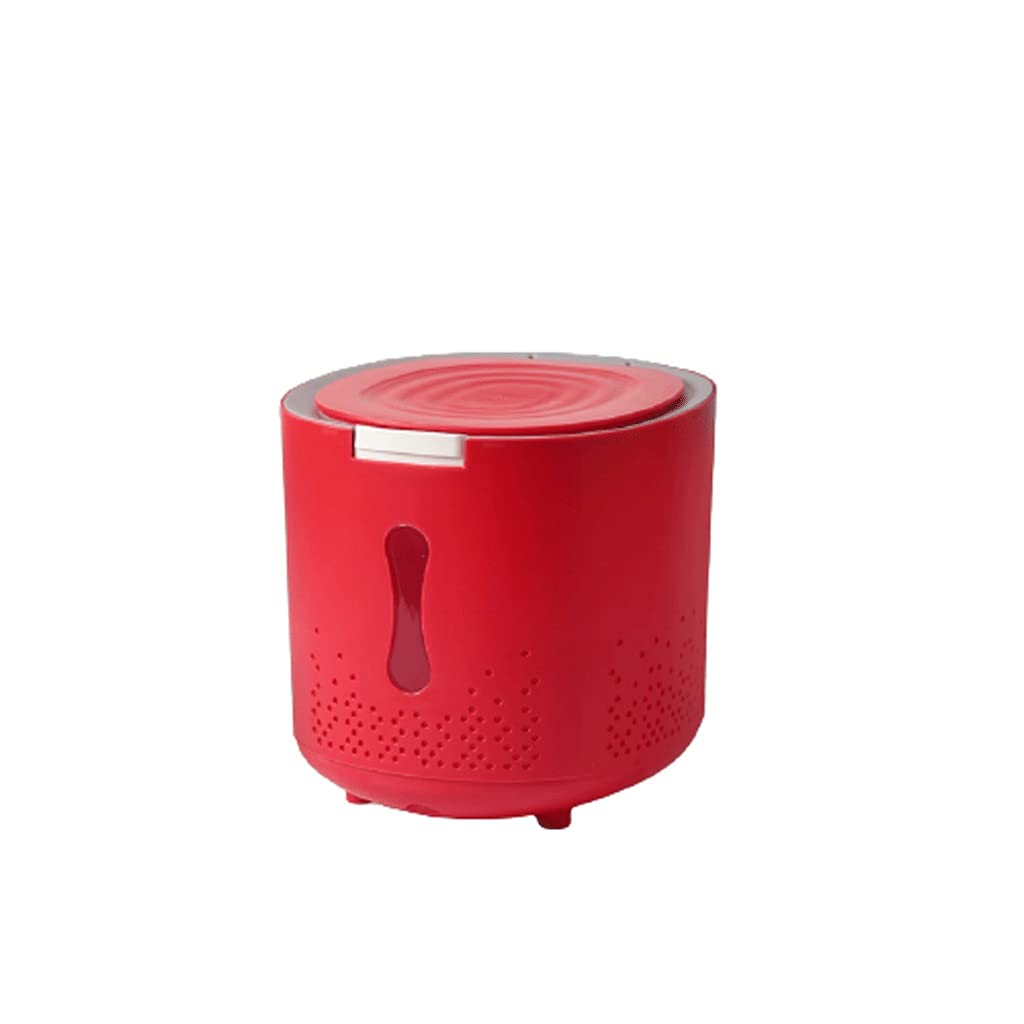 Premium Sealed Rice Storage Container with Measuring Cup - 27.5x30x27cm Airtight Grain Dispenser for Kitchen, Pantry Organization - Perfect for Rice, Cereal, Flour & Dry Food Storage (Red) | Ideal for Meal Prep, Baking & Bulk Food Preservation