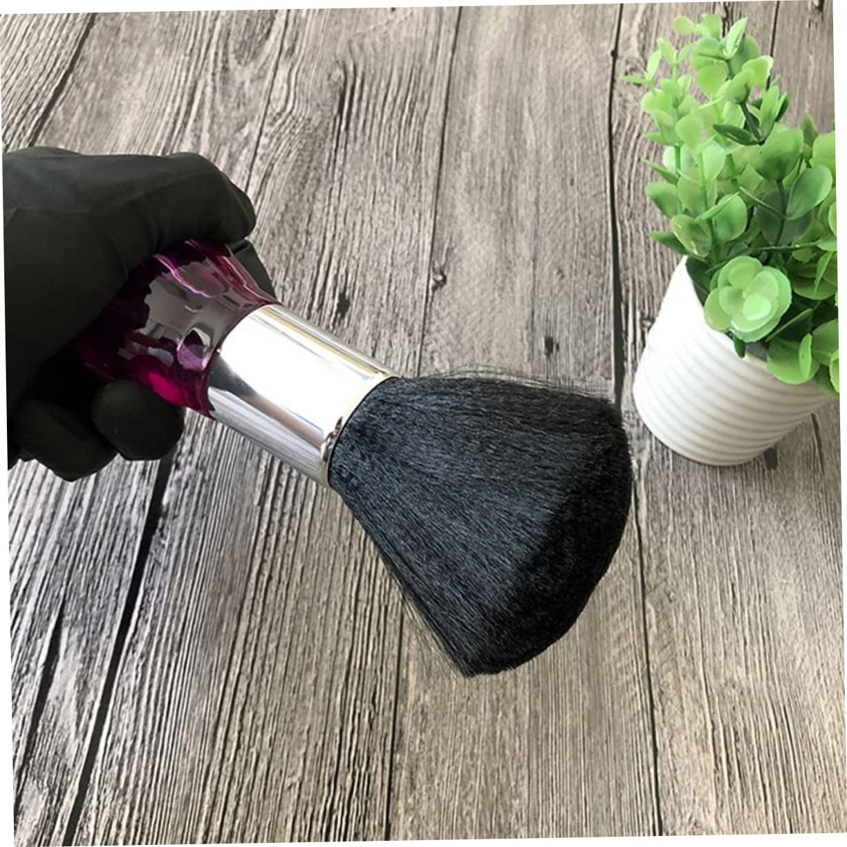 Mikinona Hair Brush for Women & Men - Crystal Handle Hair Styling Brush for Cutting, Cleaning & Salon Use - Perfect for Home, Travel & Professional Styling