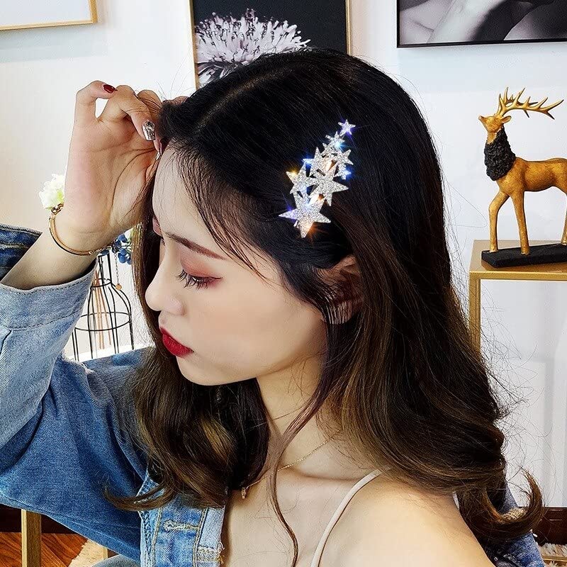 Geometric Hollow Gold Hair Clips for Women - Korean Style Pearl Metal Barrettes & Hairpins (Combo Pack of 1) - Perfect for Weddings, Parties & Everyday Hairstyling