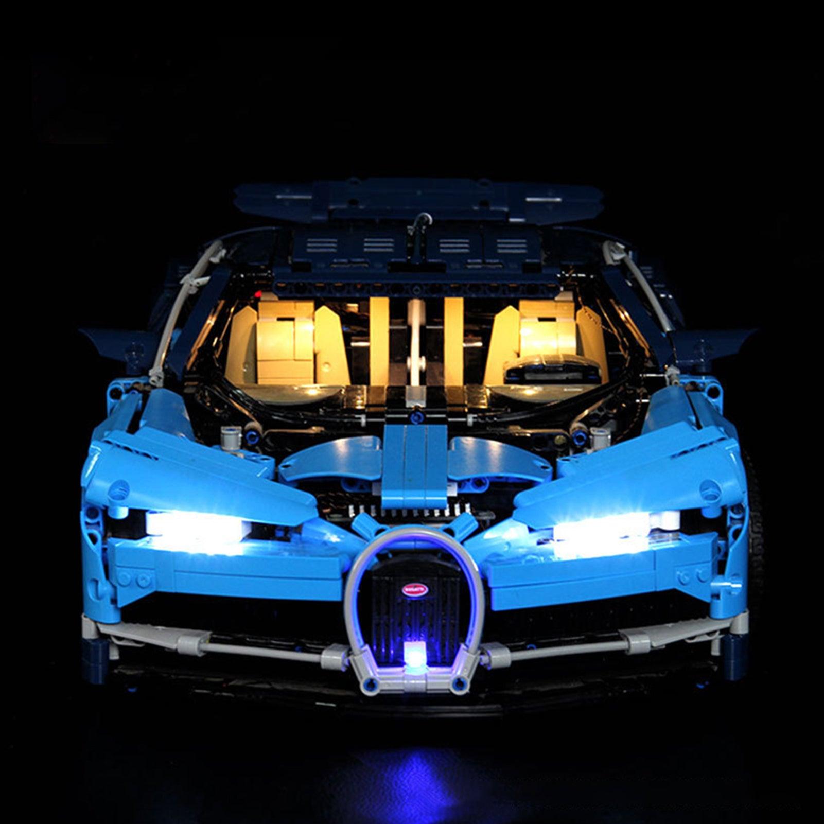 Lego Technic Bugatti Chiron 42083 Lighting Kit - LED Light Set for Race Car Model Building - Perfect for Display & Nighttime Showcase