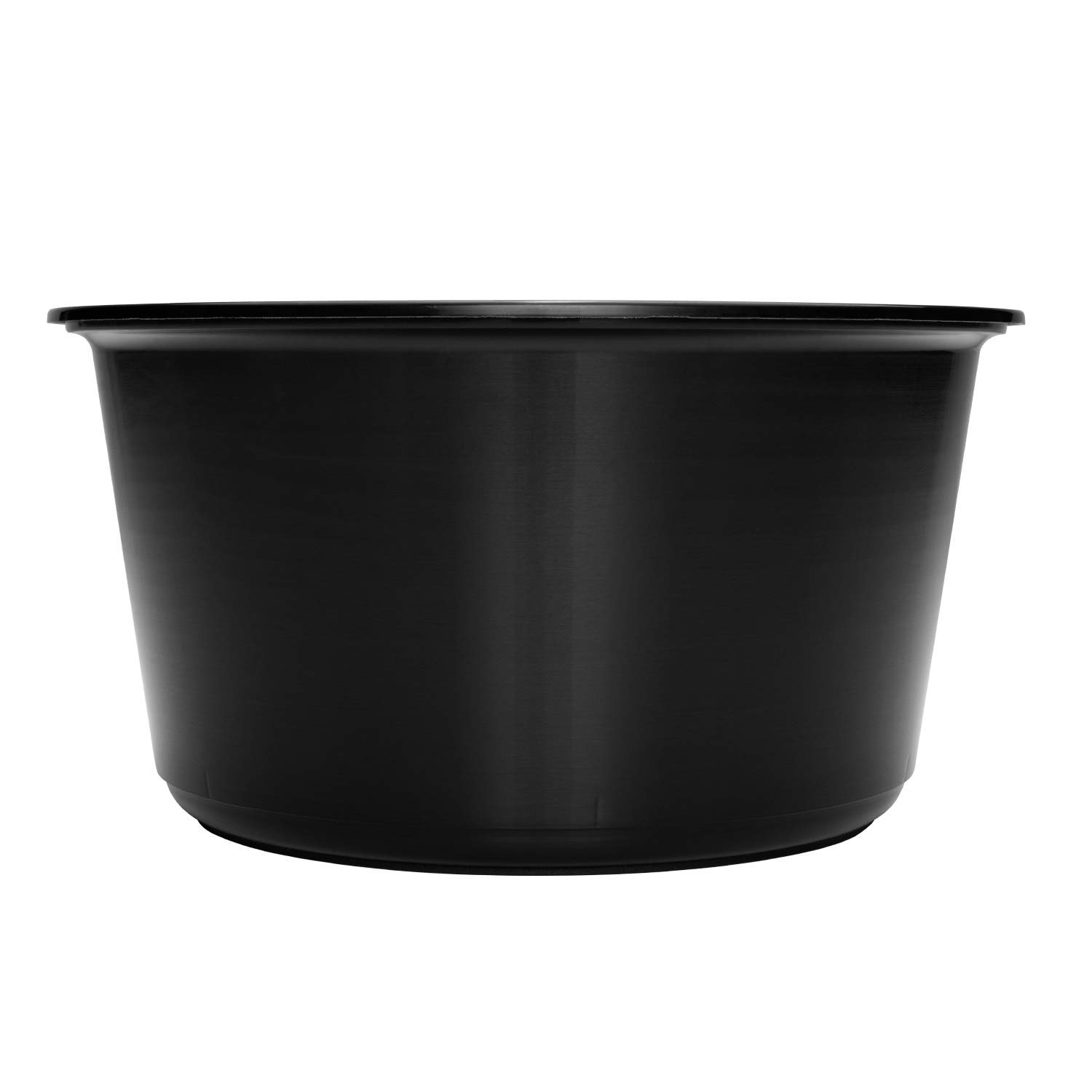 48oz Black PP Injection Molding Bowl - 300 Pack | Durable Food Storage Containers for Restaurants, Catering & Bulk Food Prep