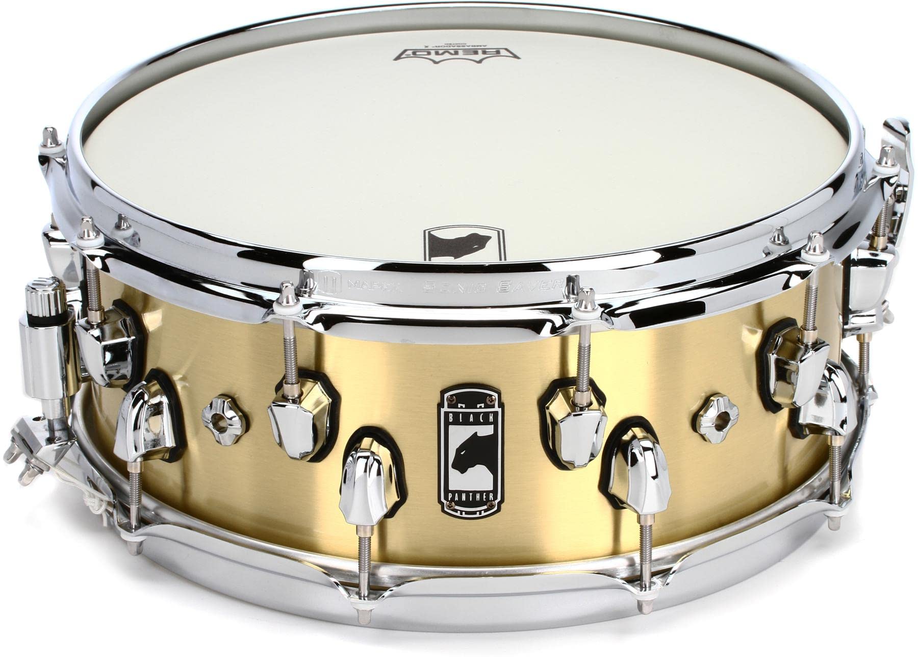 Mapex Black Panther Metallion Snare Drum - 14 x 5.5 Inch Brass Shell - Professional Grade Snare for Drummers | Perfect for Live Performances, Studio Recording & Practice Sessions