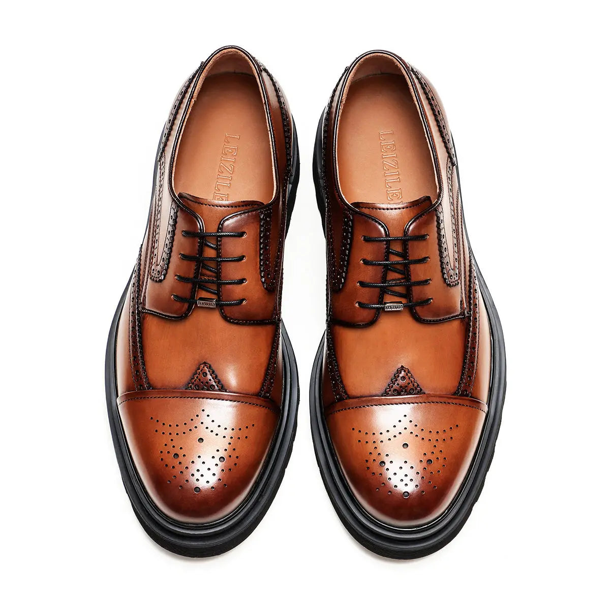 Men's Ultra Light Derby Shoes 90101B - Comfortable & Stylish Casual Dress Shoes for Work, Office & Formal Occasions
