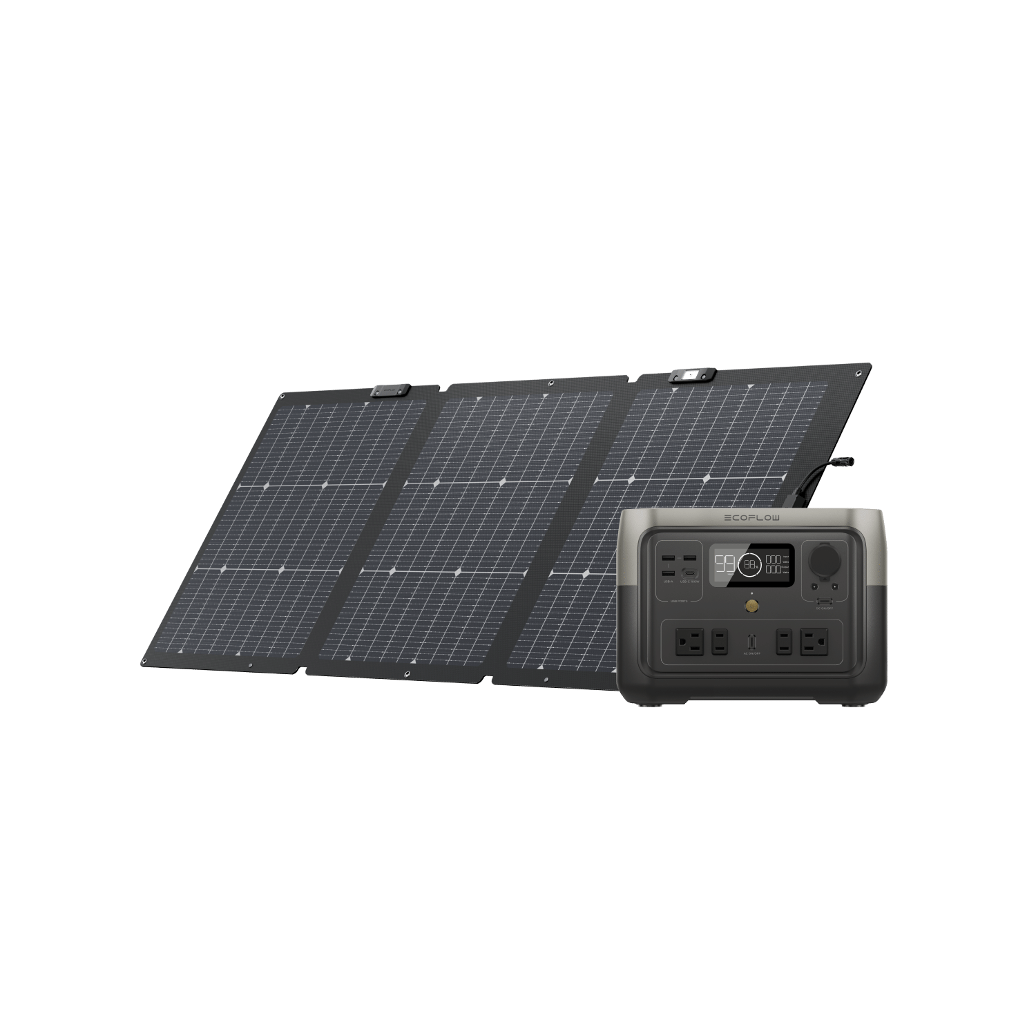 EcoFlow RIVER 2 Max 288Wh Portable Power Station - Solar Generator for Camping, Outdoor Adventures & Emergency Backup Power