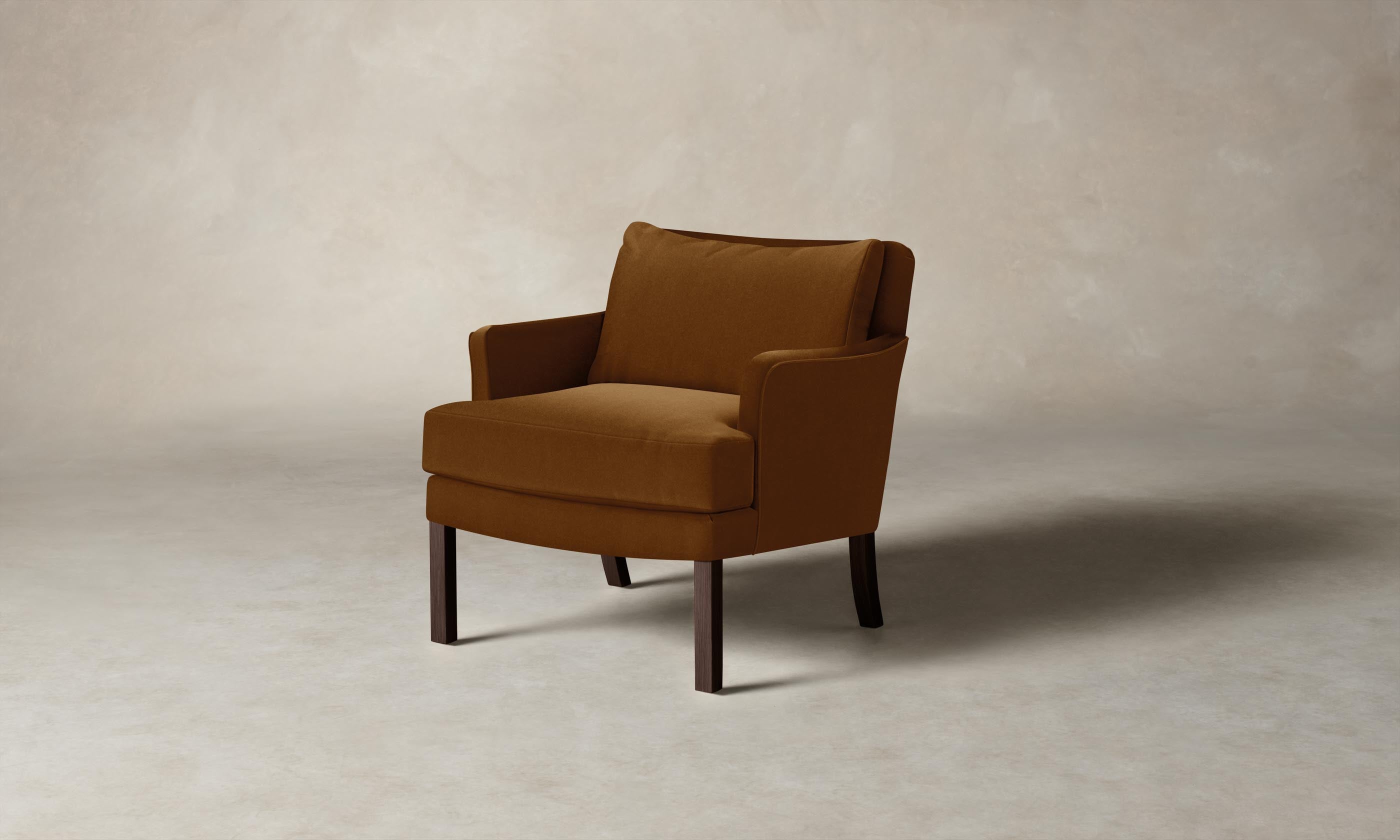 Premium Mohair Brown Sugar Upholstered Kaye Chair - Stylish & Comfortable Seating for Living Room, Office, or Lounge