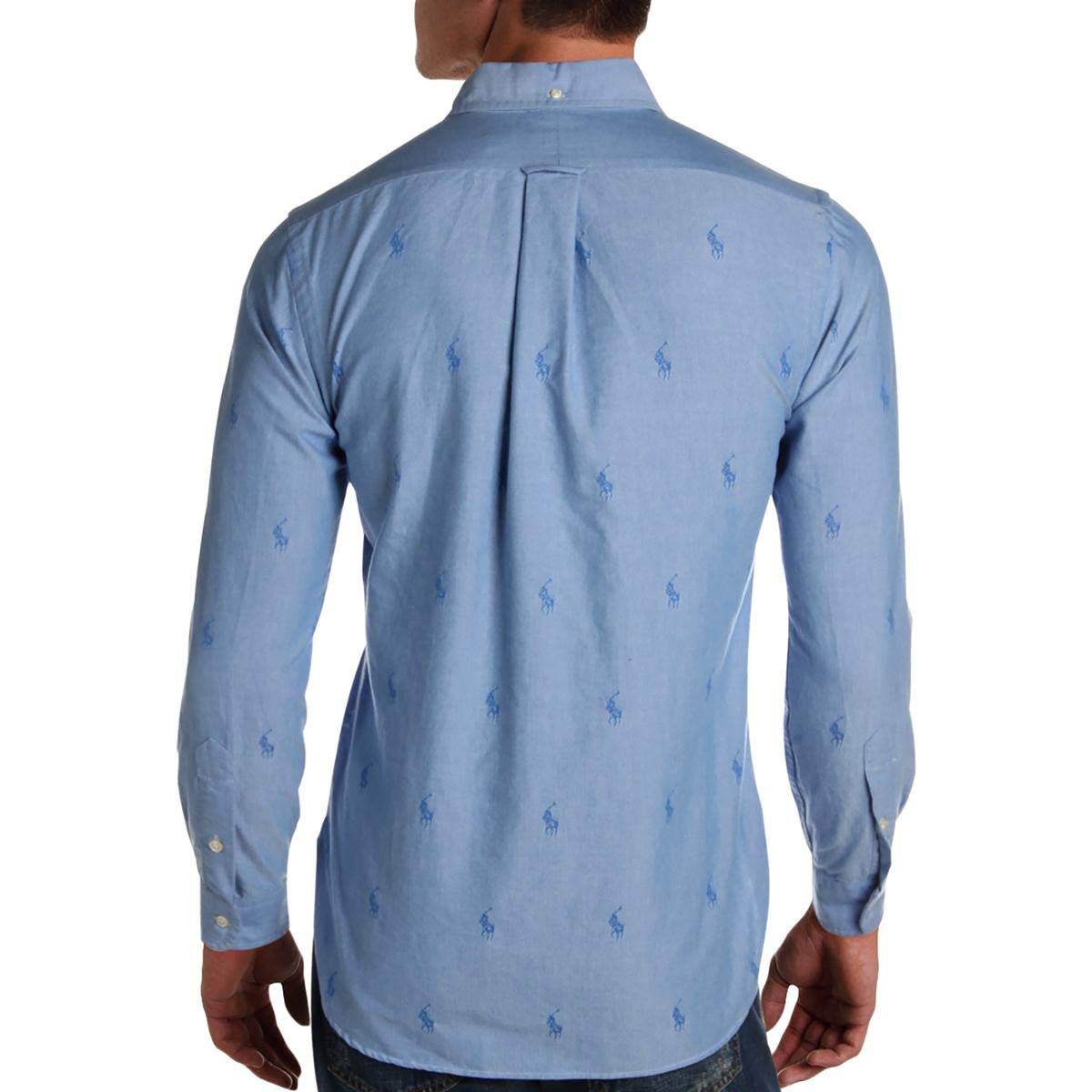 Ralph Lauren Men's Classic Fit Cotton Polo Shirt - Blue, Medium | Casual & Business Wear for Office, Parties & Everyday Outfits