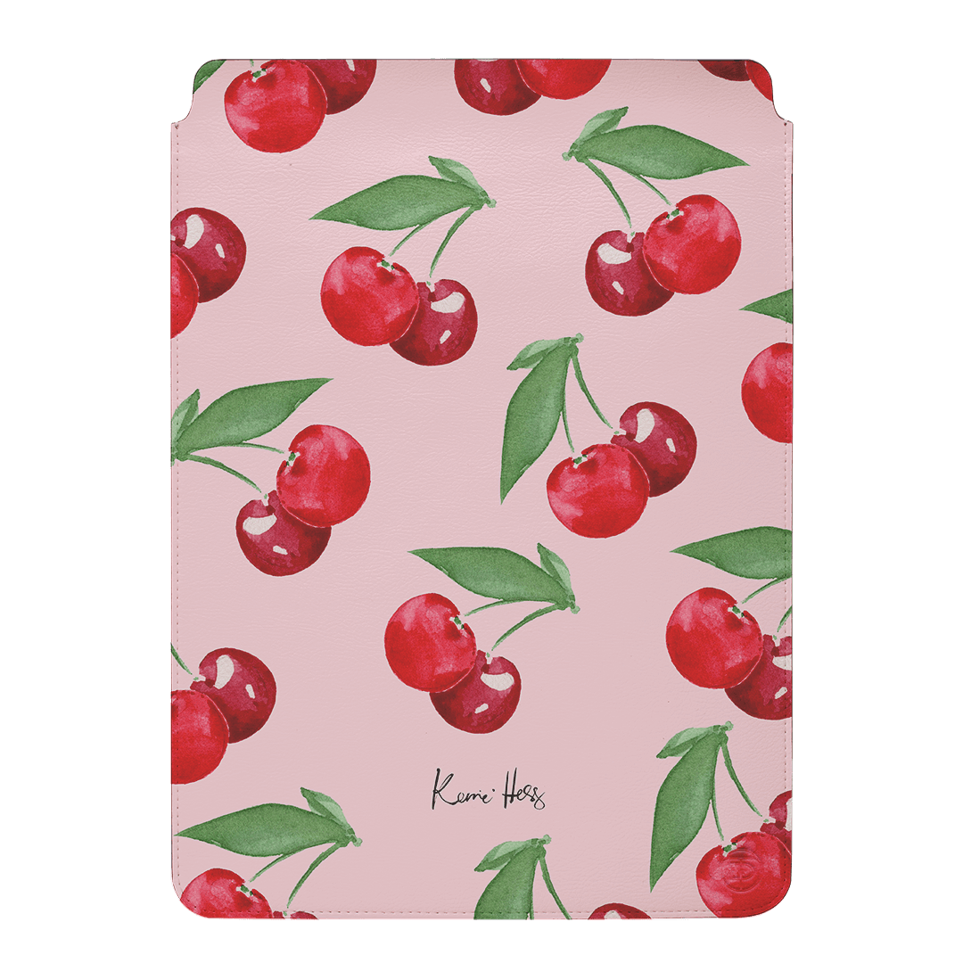 Cherry Rose Laptop Sleeve 13-15 Inch & iPad Case 10.2-12.9 Inch - Soft Protective Padded Cover for MacBook, iPad Pro, Air - Perfect for Work, Travel & School Accessories