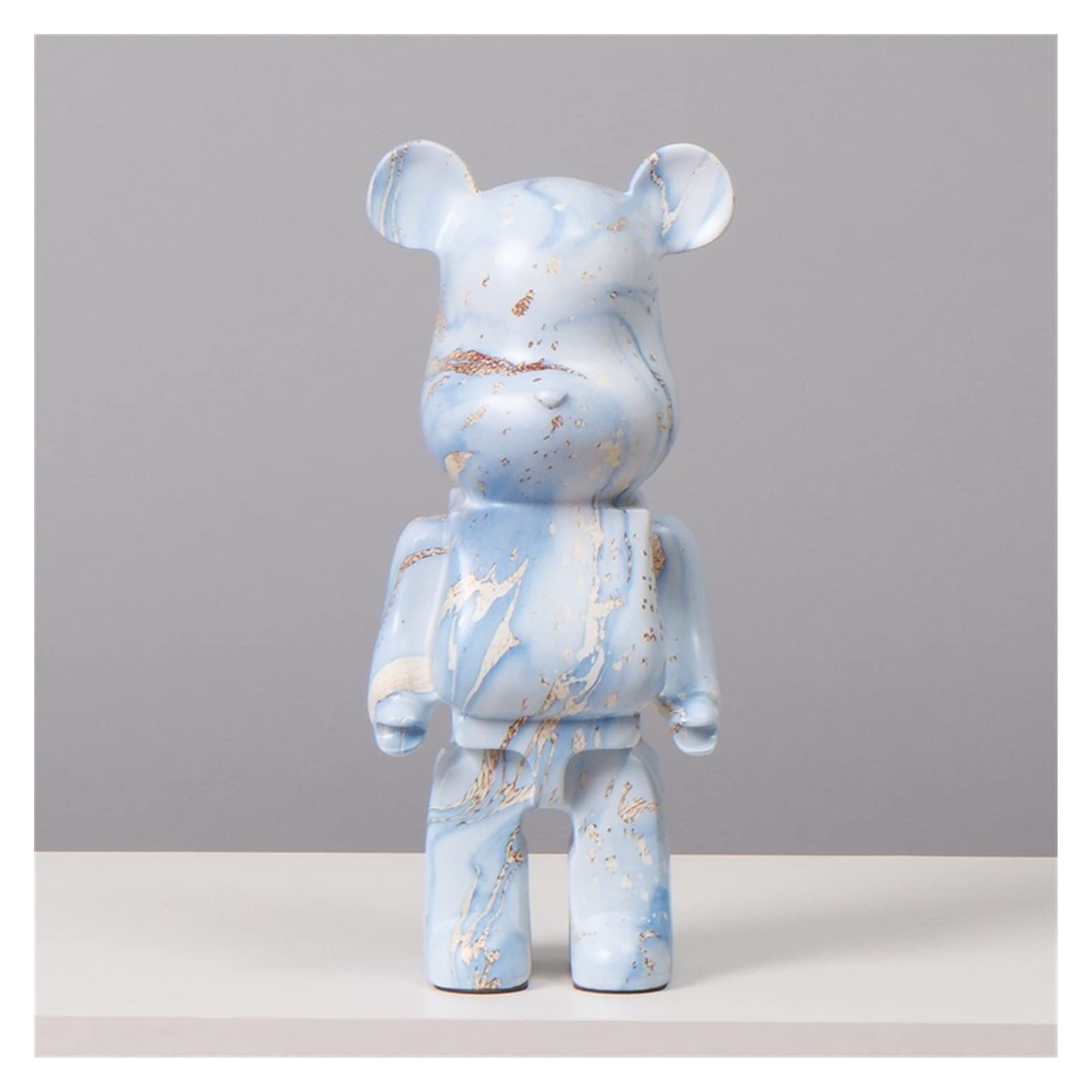 Hand-Painted Resin Bear Sculpture - 28CM DIY Paintable PVC Model Statue for Home Decor, Gift & Craft Projects - Perfect for Nursery, Bookshelf Display & DIY Painting Activities (Style 2)