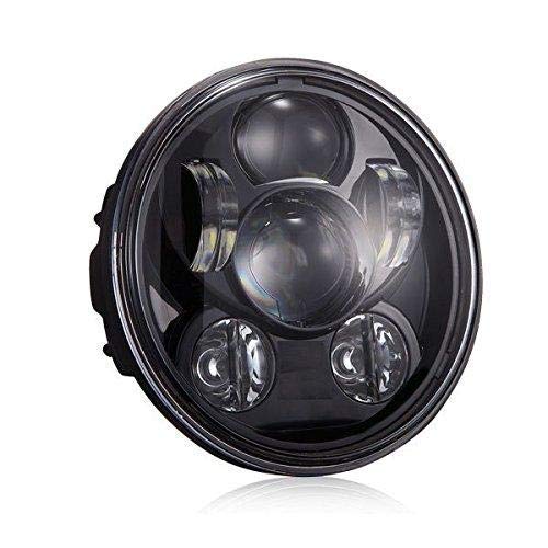 Eagle Lights Valkyrie 7 Inch LED Projection Headlight Kit for Harley Davidson 96-03 - Black Motorcycle Headlights for Night Riding & Custom Bike Upgrades