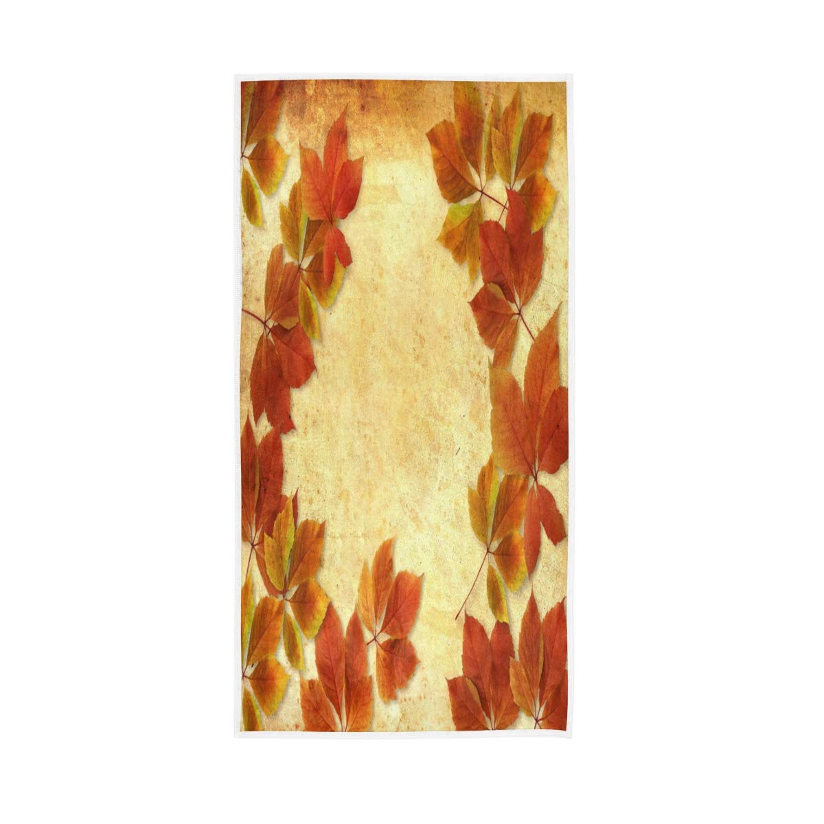 SUABO Thanksgiving Day Hand Towels - Fall Autumn Leaves Design, Ultra Soft 30