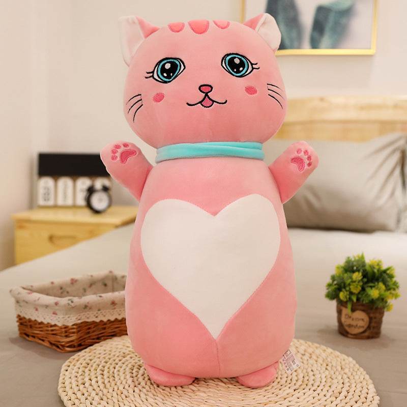 Adorable Kawaii Stuffed Cat Plush Toy - Cosmo The Cute Anime Style Plushie for Kids, Girls & Collectors | Perfect for Bedroom Decor, Birthday Gifts & Anime Lovers