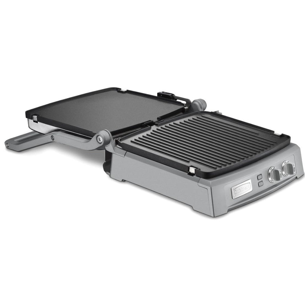 Cuisinart GR150C Griddler Deluxe - 5-in-1 Electric Indoor Grill, Panini Press & Griddle - Perfect for Sandwiches, Burgers & Breakfast Cooking at Home