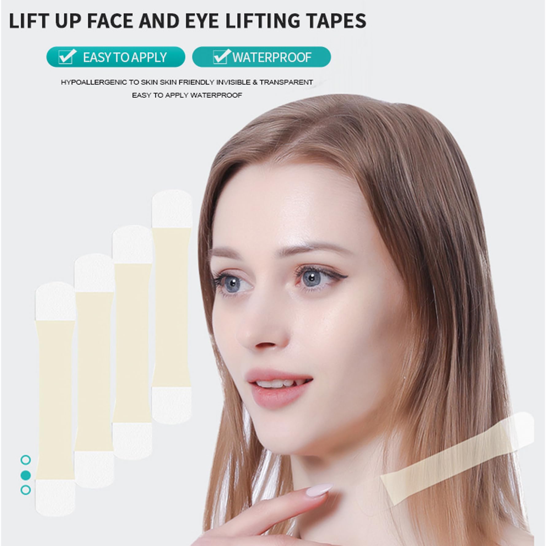 **Neck Lift Tape - Invisible Anti-Wrinkle Neck Firming Tape with 20 Replacement Pads, Strong Adhesion for Neck Lifting & Tightening - Perfect for Special Occasions, Photos & Daily Skin Care**