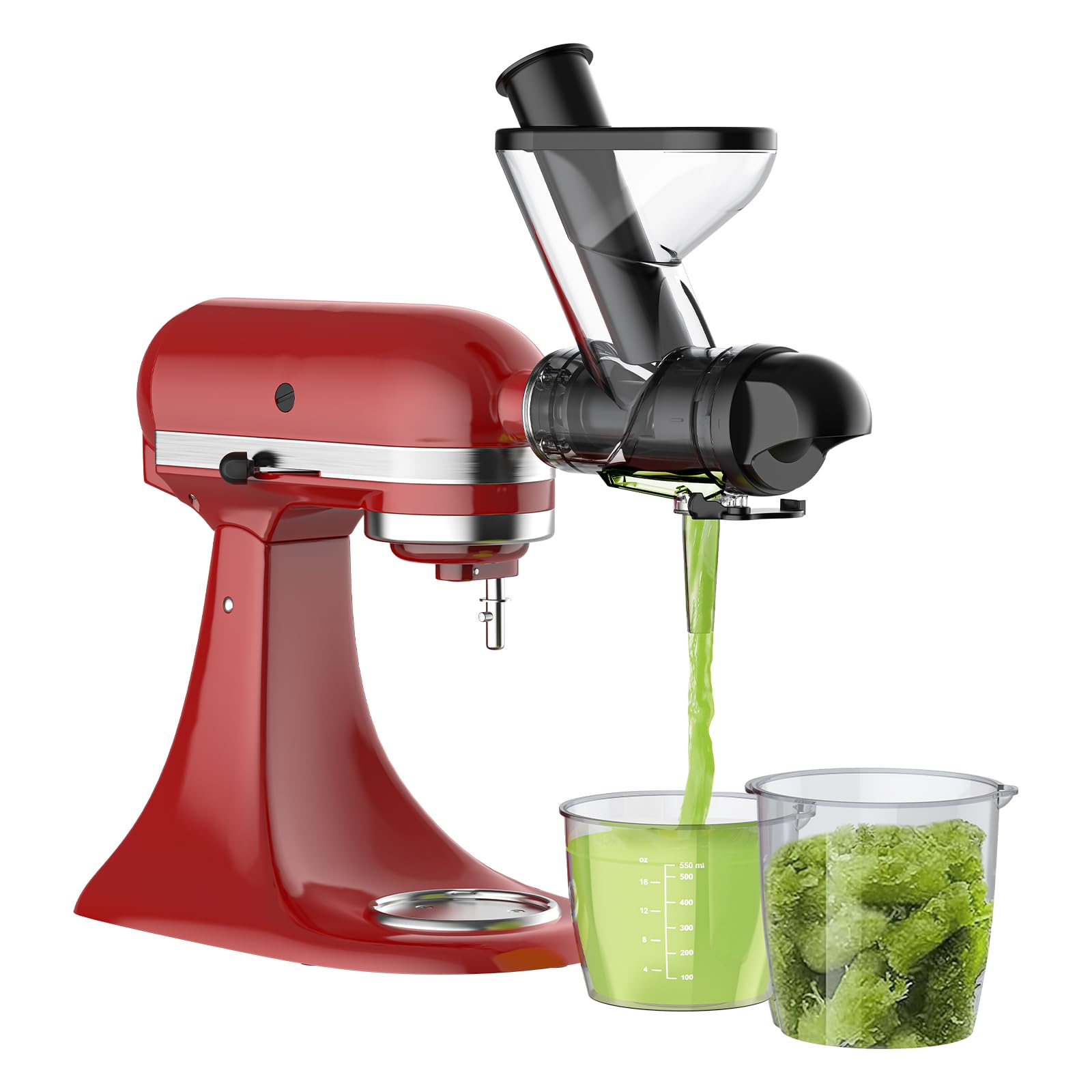 **KitchenAid Stand Mixer Masticating Juicer Attachment - Cold Press Juicer with Dual Mouth Feed Chute for Fresh Fruits & Vegetables - Perfect for Healthy Juicing & Smoothies**