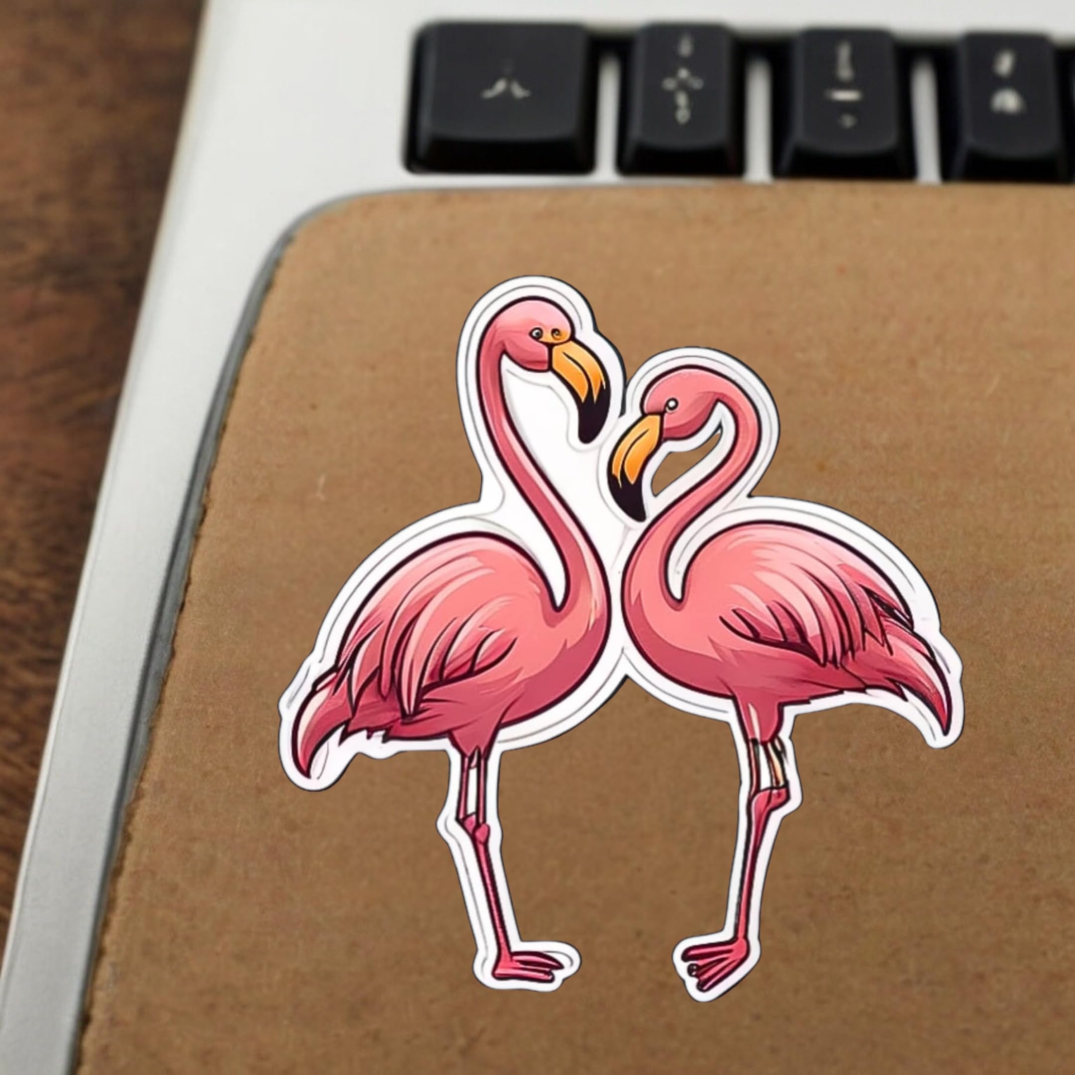 QUONDAM - 3 Pack 3'' Crane Stickers, Cute Animal Art Decals for Laptop, Water Bottle, Skateboard, Car, Phone - Wild Animal Theme Vinyl Stickers for Kids, Friends, DIY Crafts - Perfect for School, Office, Travel & Gifts