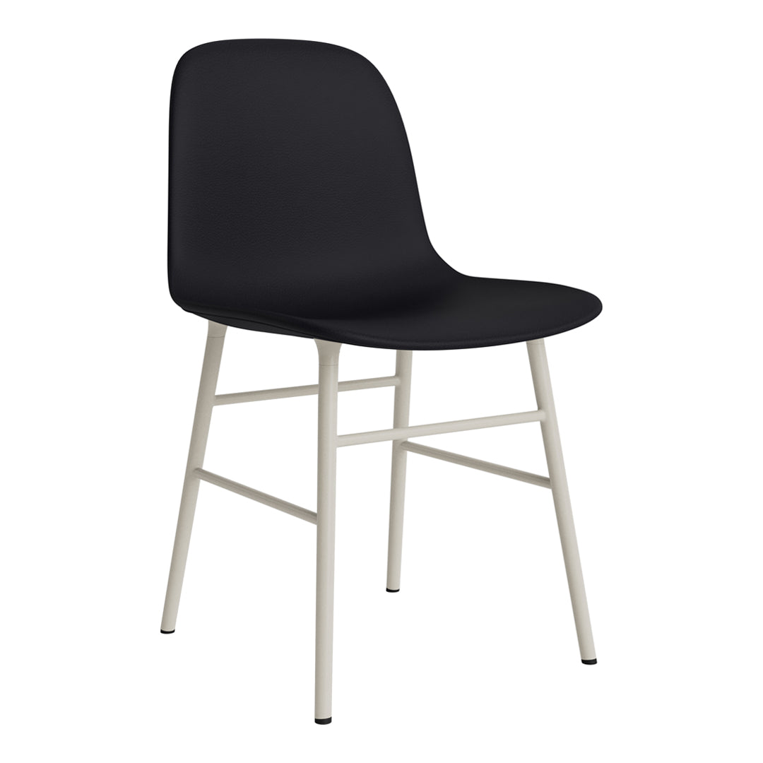 Modern Form Chair with Sturdy Metal Legs & Comfortable Upholstery - Perfect for Home Office, Living Room, or Dining Room Decor