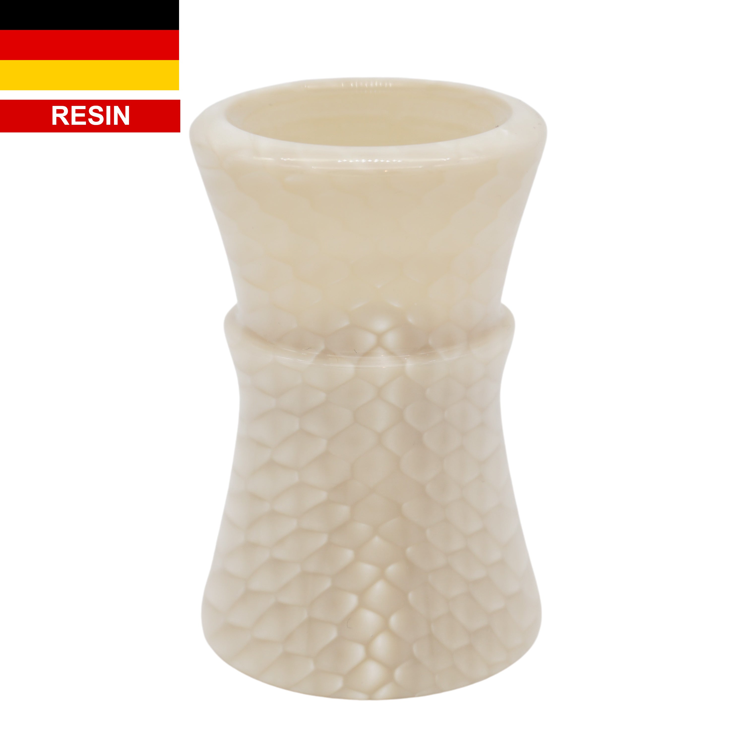 Ivory Snakeskin Handmade Shaving Brush Handle for Men - Premium 24mm & 26mm Knot Replacement - Perfect for Wet Shaving, Barber Shop & Grooming Gifts