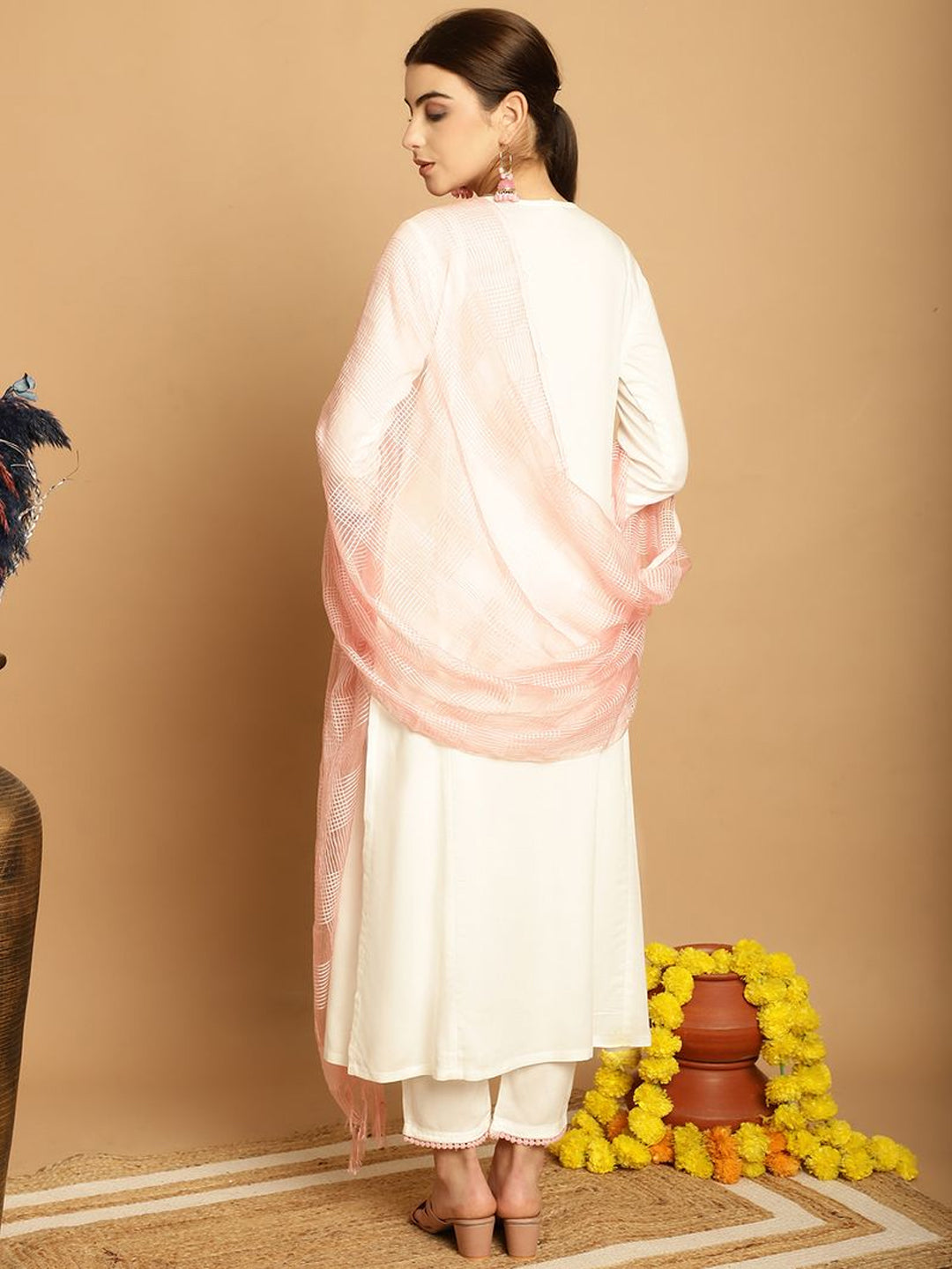 Trendy Designer Ready-to-Wear Palazzo Suit with Elegant Embroidery Work - Perfect for Parties, Weddings & Special Occasions