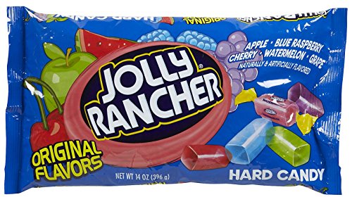 Jolly Rancher Hard Candy Original Flavors Bag - 14 oz | Assorted Fruit Flavors | Bulk Candy for Parties, Halloween, Christmas & Office Treats